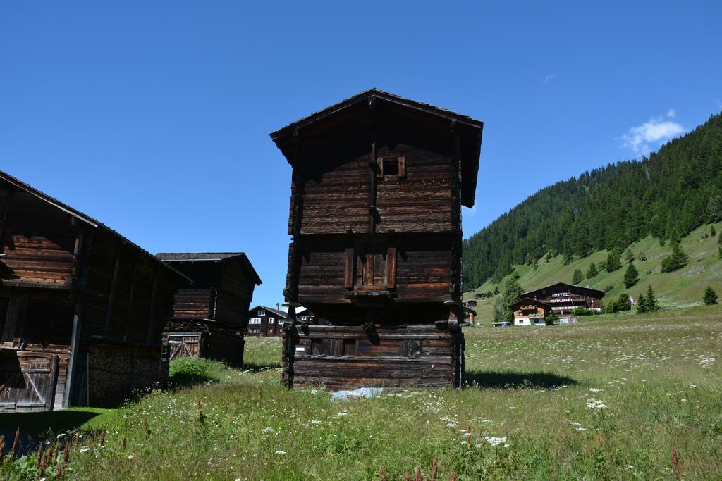 Hotel Restaurant Walliser Sonne Reckingen Exteriör bild